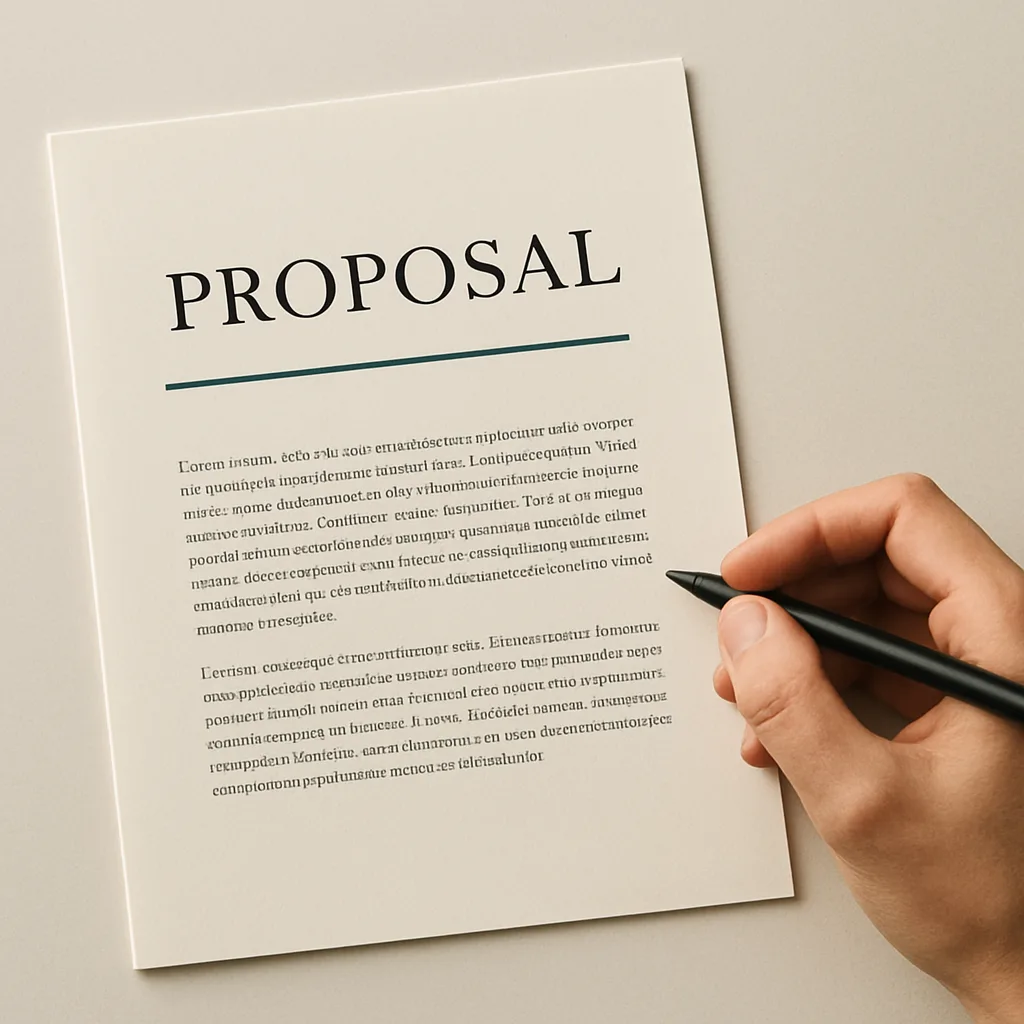Business template examples — proposal and invoice documents